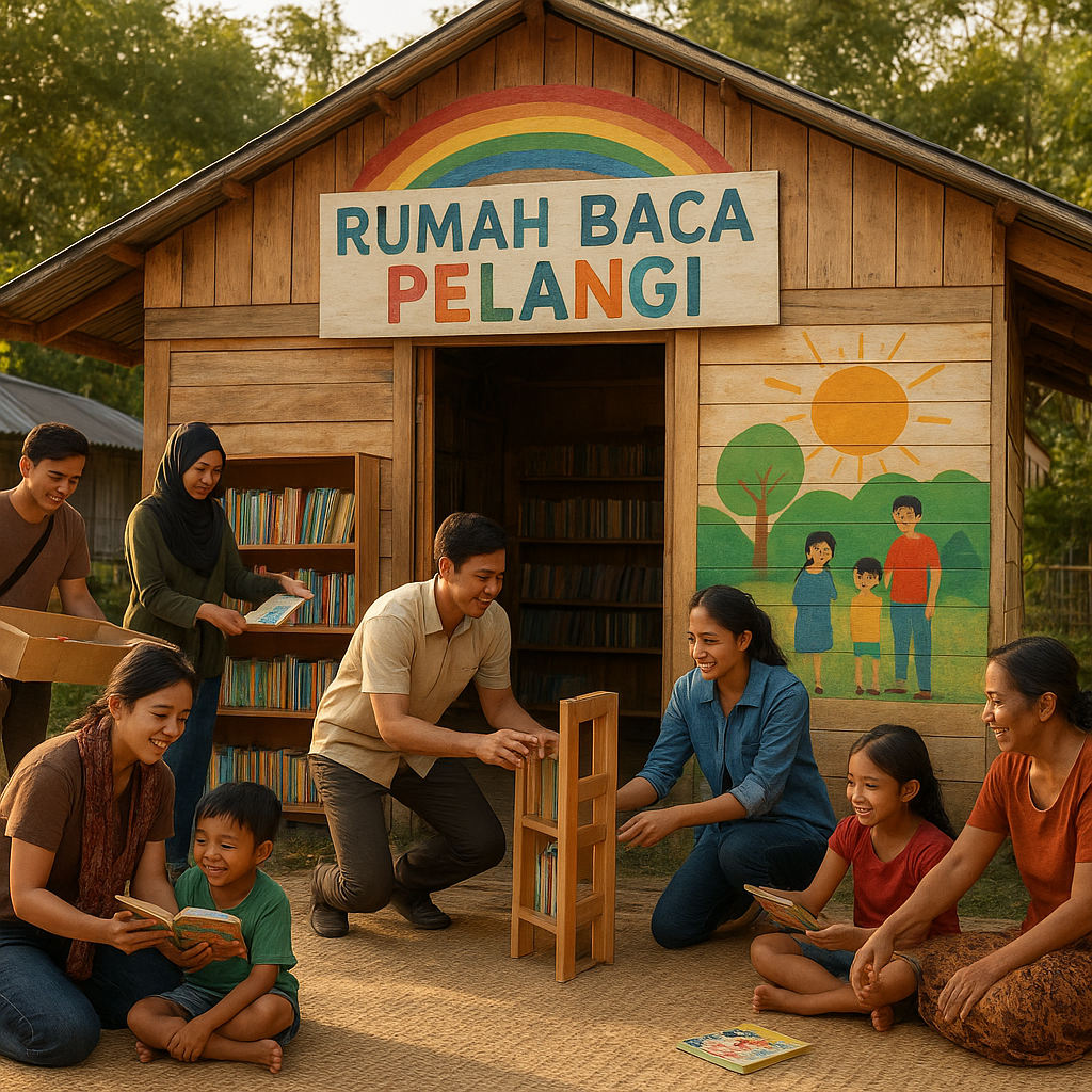 Rumah Baca untuk Anak-anak di Perbatasan: Dari Nol Menjadi Pusat Belajar