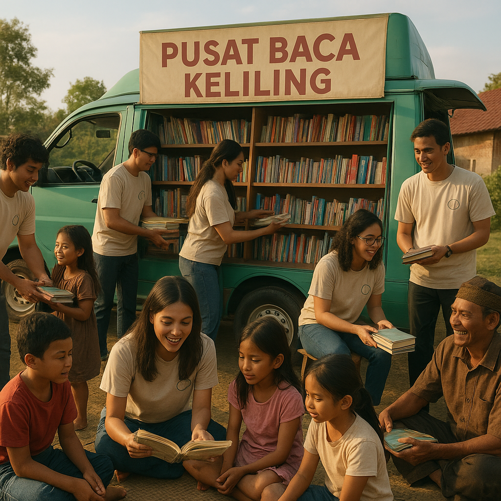 Komunitas Pemuda Menghidupkan Pusat Baca Keliling: Solusi untuk Daerah dengan Akses Literasi Terbatas