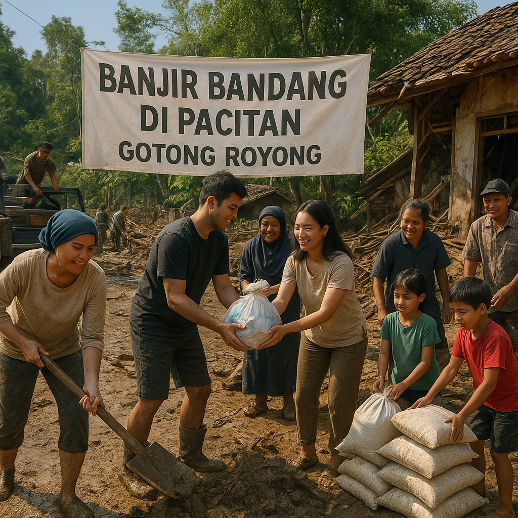 Banjir Bandang di Pacitan, Warga Membutuhkan Tenaga untuk Bersih-Bersih dan Pemulihan