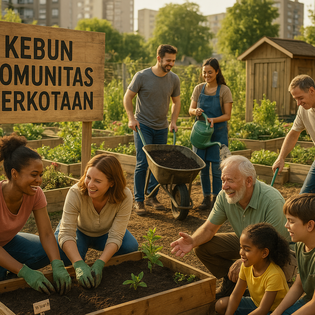 Kebun Komunitas Perkotaan Kurang Pengelola