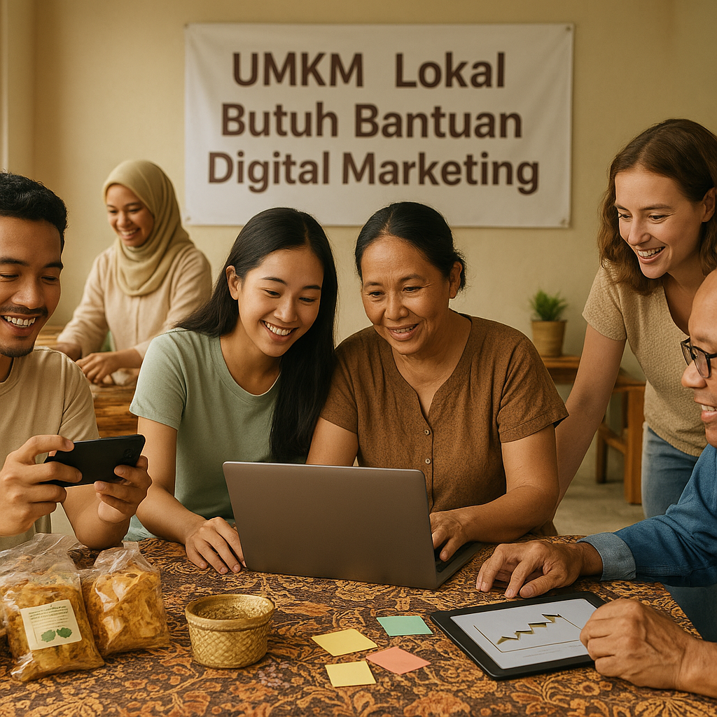 UMKM Lokal Butuh Bantuan Digital Marketing