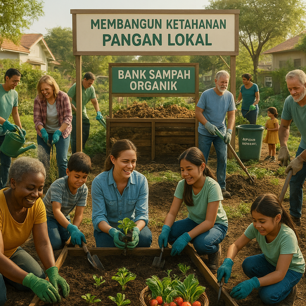 Membangun Ketahanan Pangan Lokal: Inisiatif Kebun Komunitas dan Bank Sampah Organik