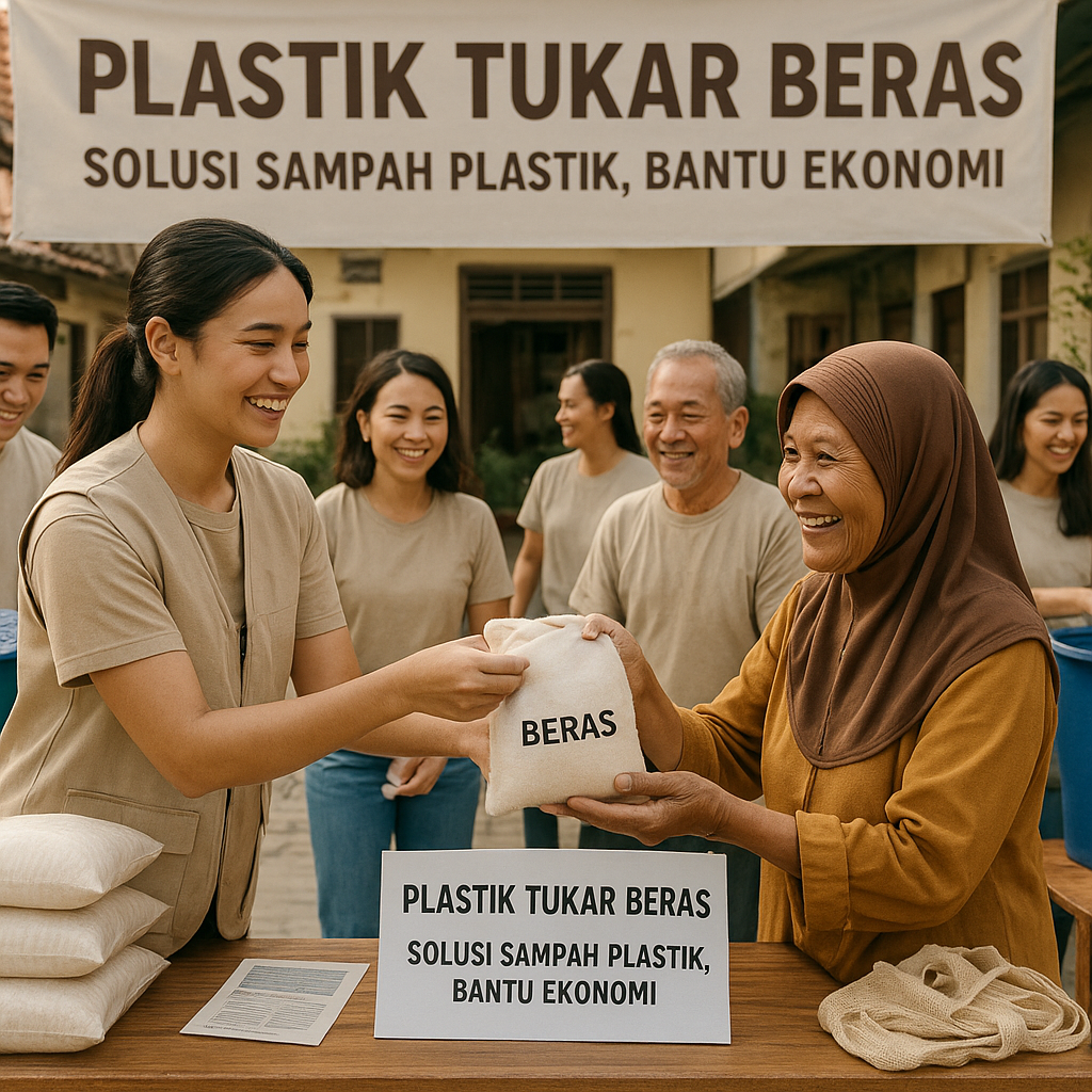 Plastik Tukar Beras: Solusi Sampah Plastik Sambil Bantu Ekonomi