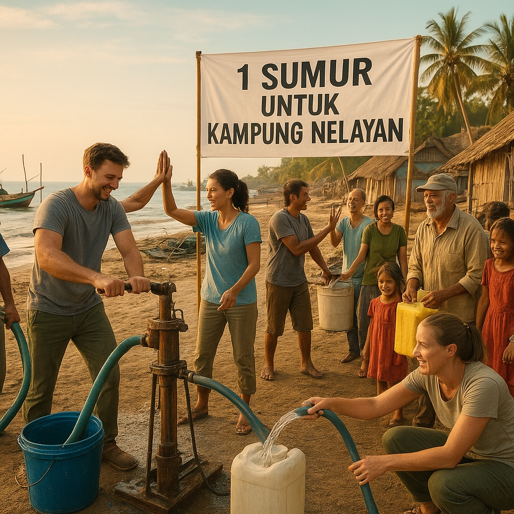 Kampung Nelayan Kesulitan Air Bersih: Aksi Bor Sumur Komunitas Bisa Jadi Solusi