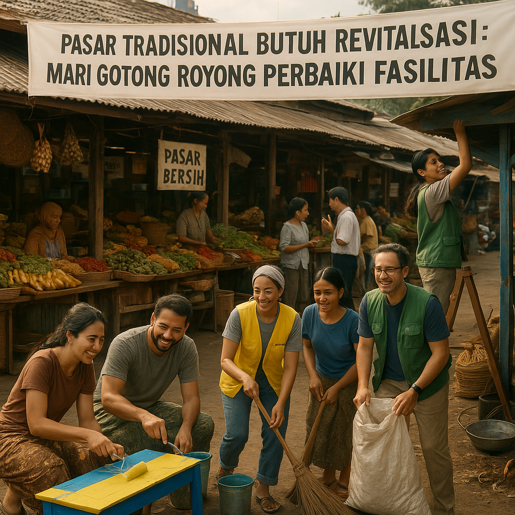 Pasar Tradisional Butuh Revitalisasi: Mari Gotong Royong Perbaiki Fasilitas
