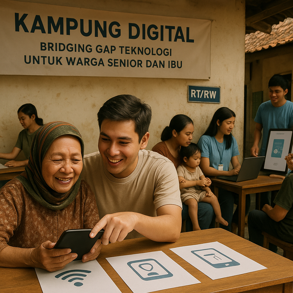 Kampung Digital: Bridging Gap Teknologi untuk Warga Senior dan Ibu
