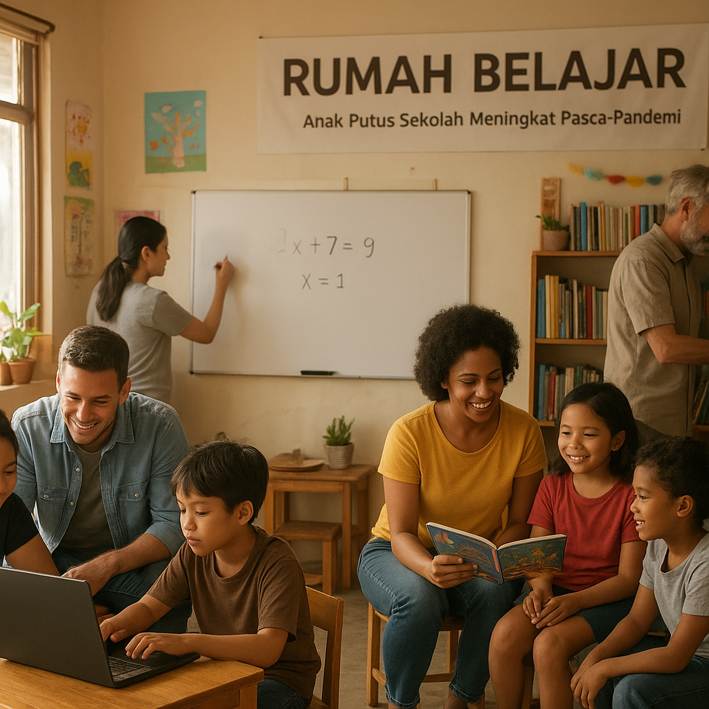 Anak Putus Sekolah Meningkat Pasca-Pandemi: Program 'Rumah Belajar' Butuh Mentor