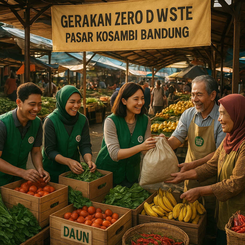 Gerakan 'Zero Food Waste' Pasar Tradisional Bandung Butuh Dukungan Relawan