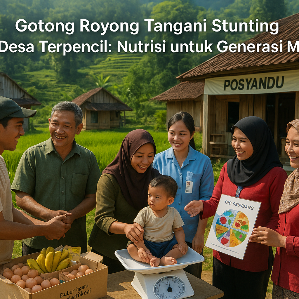 Gotong Royong Tangani Stunting di Desa Terpencil: Nutrisi untuk Generasi Maju