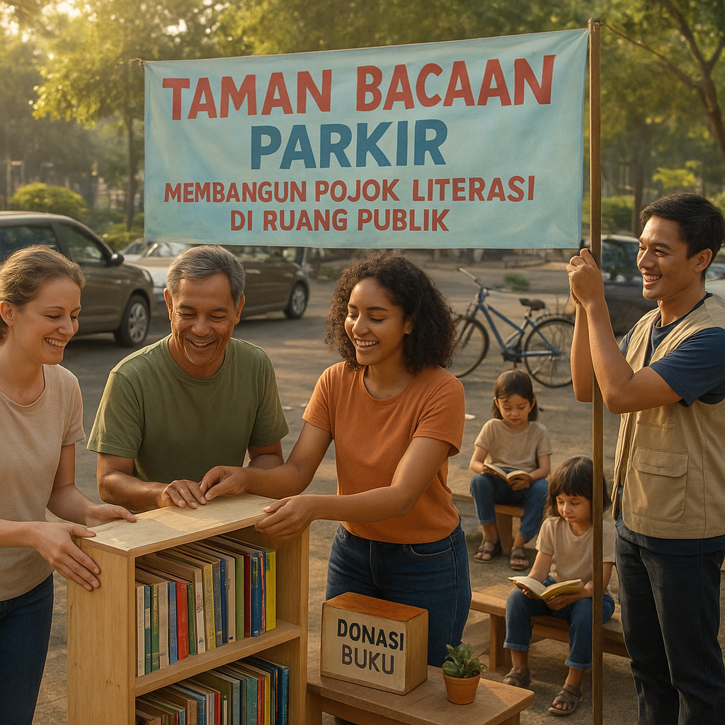 Taman Bacaan Parkir: Membangun Pojok Literasi di Ruang Publik