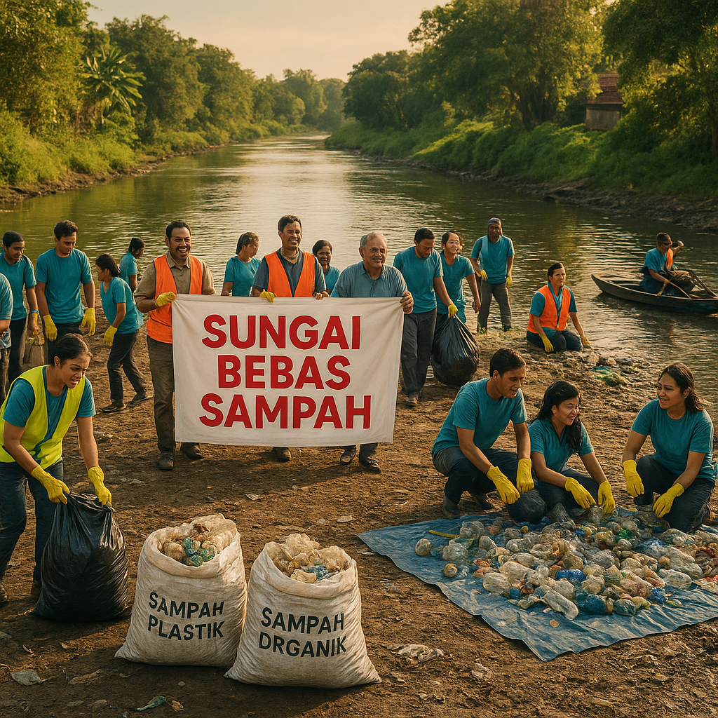 Sungai Jadi Tempat Sampah? Gerakan 'Sungai Bebas Sampah' Ajak Warga dan Komunitas Bersatu