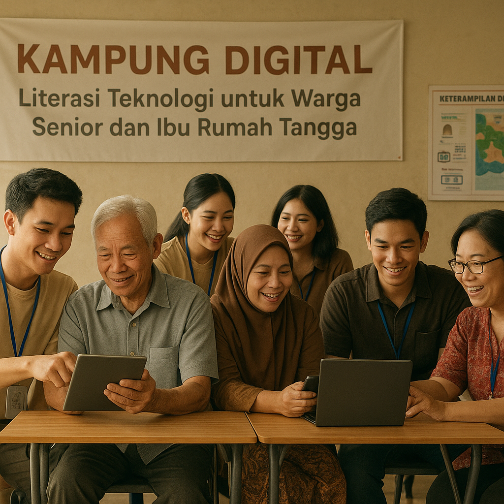 Kampung Digital: Literasi Teknologi untuk Warga Senior dan Ibu Rumah Tangga