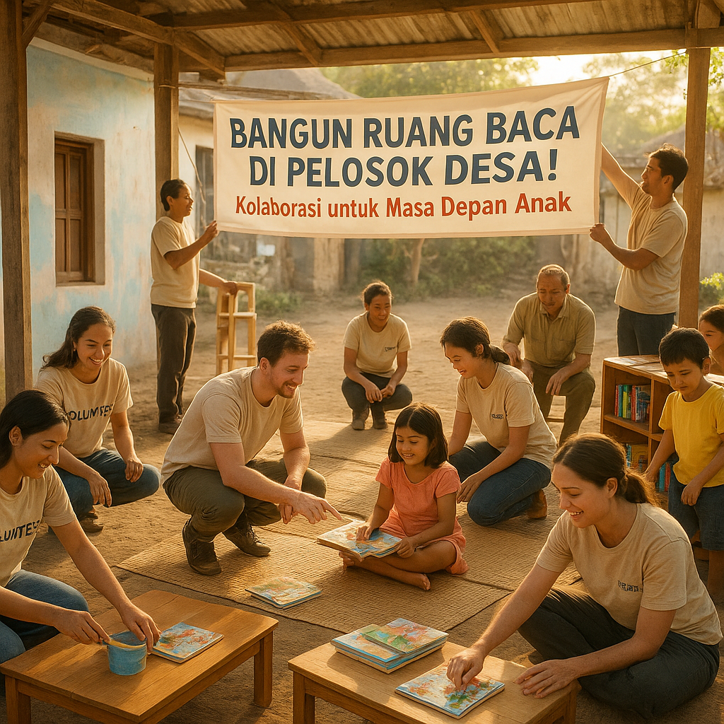 Bangun Ruang Baca di Pelosok Desa! Kolaborasi untuk Masa Depan Anak