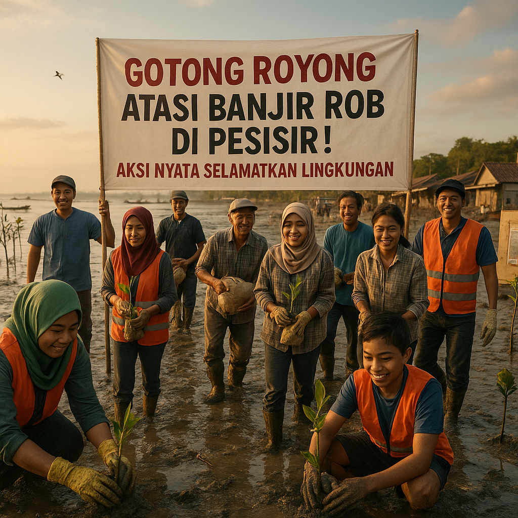 Gotong Royong Atasi Banjir Rob di Pesisir! Aksi Nyata Selamatkan Lingkungan