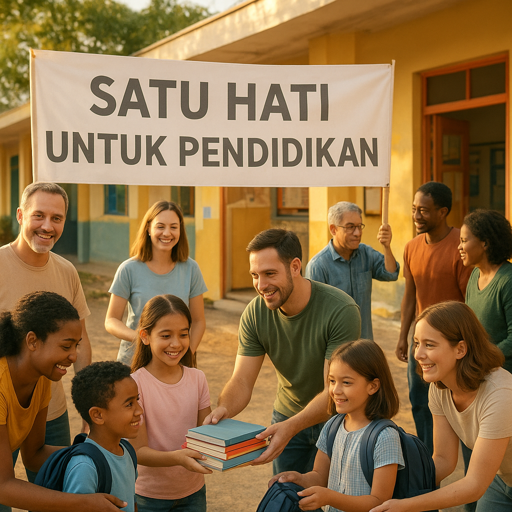 Satu Hati untuk Pendidikan: Relawan Bantu Anak Putus Sekolah Kembali ke Bangku Kelas