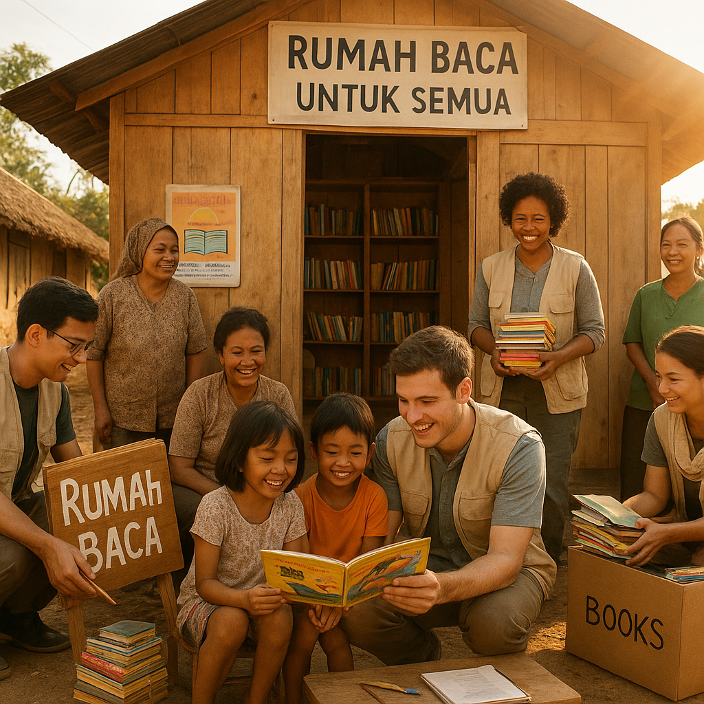 Rumah Baca untuk Semua: Inisiatif Komunitas Perluas Akses Buku di Pelosok