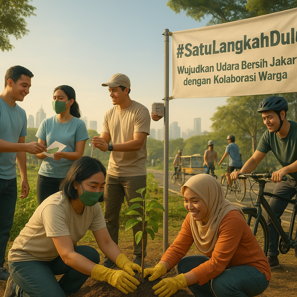 Gerakan #SatuLangkahDulu: Wujudkan Udara Bersih Jakarta dengan Kolaborasi Warga
