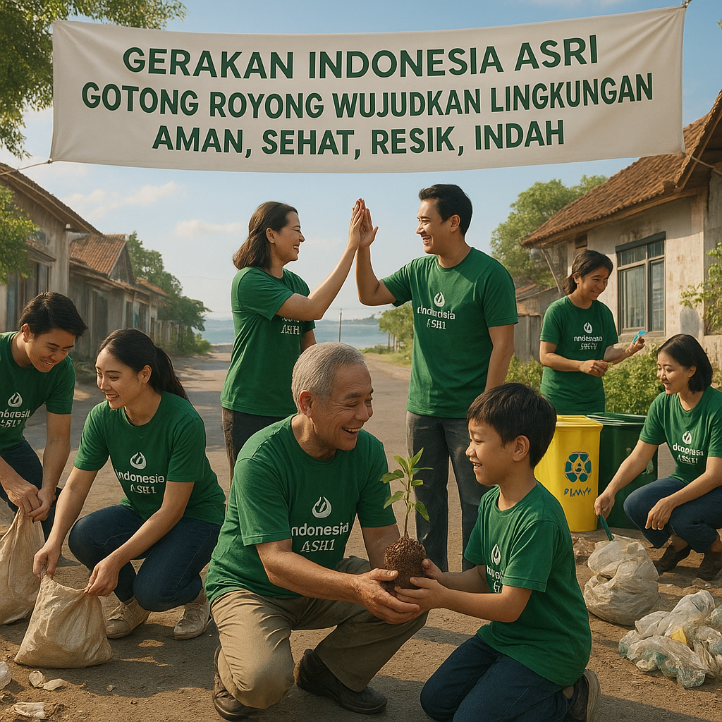 Gerakan Indonesia ASRI: Gotong Royong Wujudkan Lingkungan Aman, Sehat, Resik, Indah