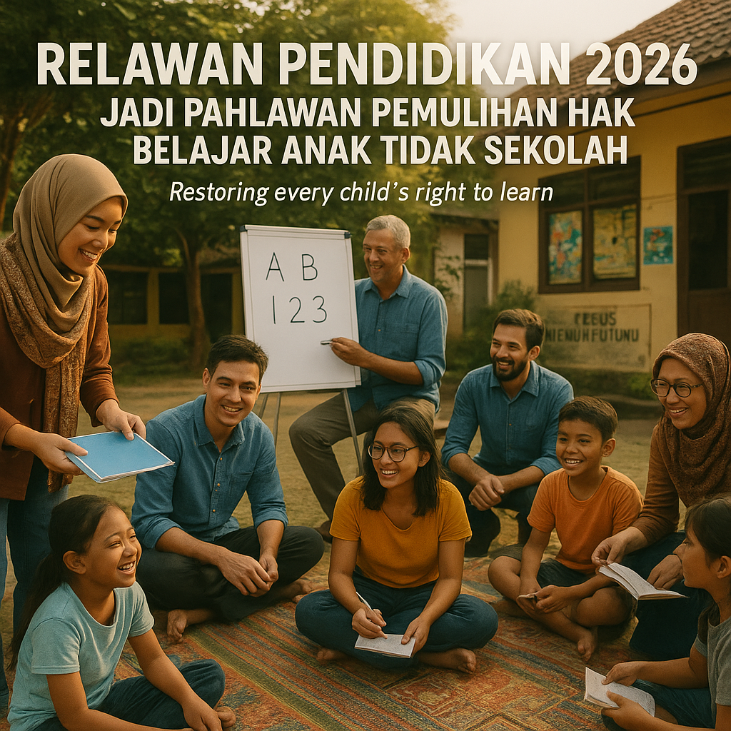 Relawan Pendidikan 2026: Jadi Pahlawan Pemulihan Hak Belajar Anak Tidak Sekolah