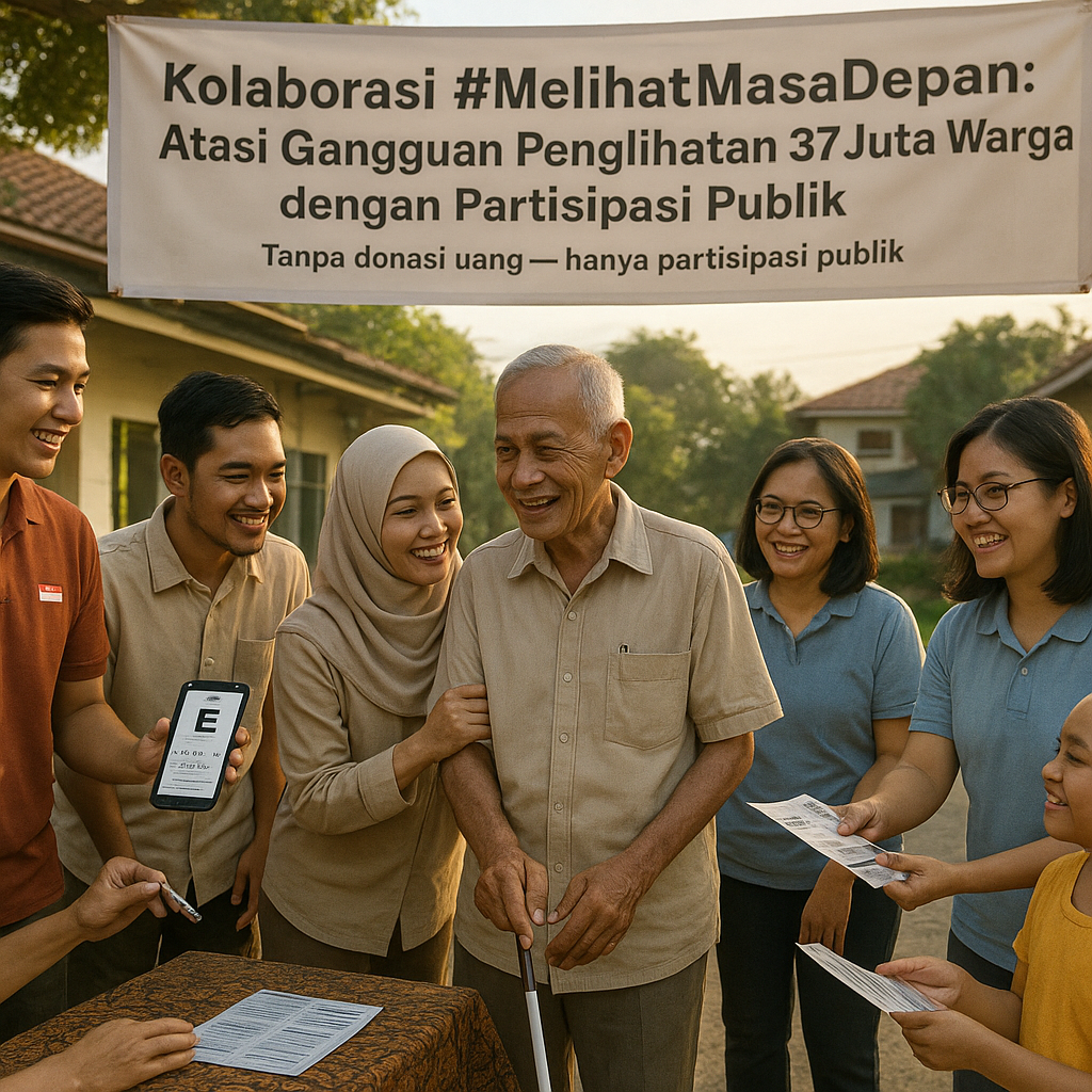 Kolaborasi #MelihatMasaDepan: Atasi Gangguan Penglihatan 37 Juta Warga dengan Partisipasi Publik