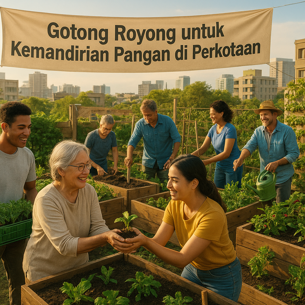 Gotong Royong untuk Kemandirian Pangan di Perkotaan