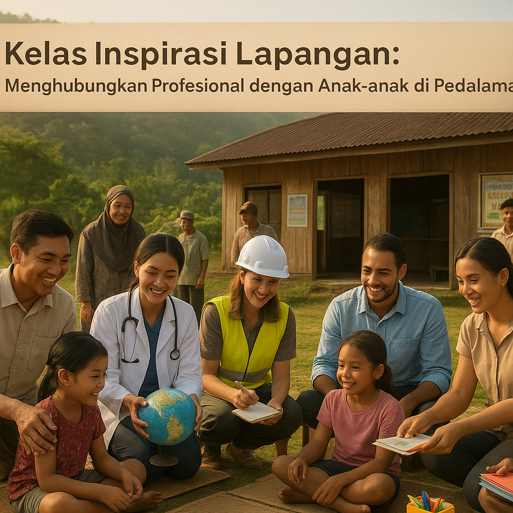 Kelas Inspirasi Lapangan: Menghubungkan Profesional dengan Anak-anak di Pedalaman