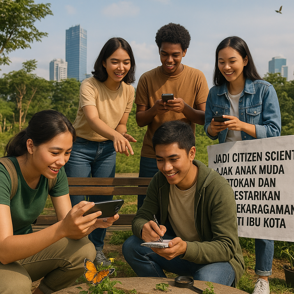 Jadi Citizen Scientist: Ajak Anak Muda Petakan dan Lestarikan Keanekaragaman Hayati Ibu Kota