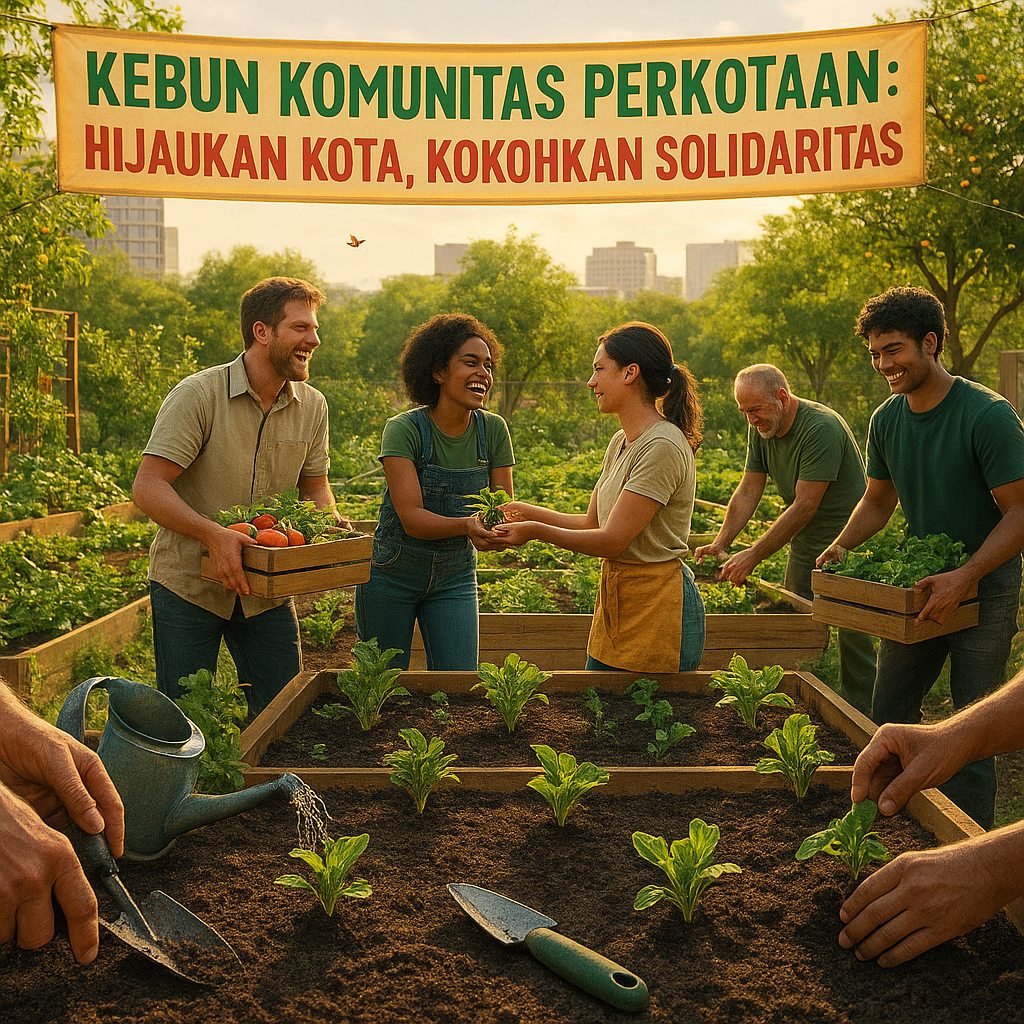 Kebun Komunitas Perkotaan: Hijaukan Kota, Kokohkan Solidaritas