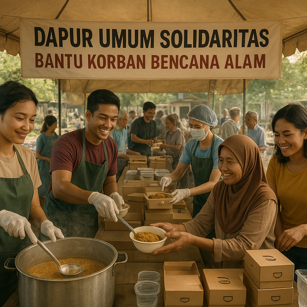 Dapur Umum Solidaritas: Bantu Korban Bencana Alam
