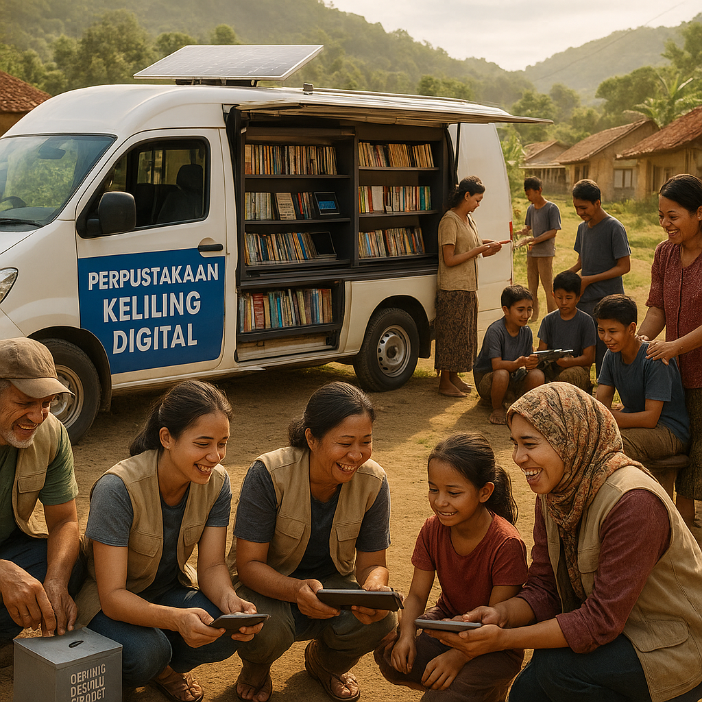 Perpustakaan Keliling Digital: Bawa Dunia Literasi ke Pelosok Tanpa Sinyam