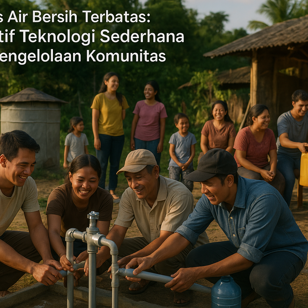 Akses Air Bersih Terbatas: Inisiatif Teknologi Sederhana dan Pengelolaan Komunitas