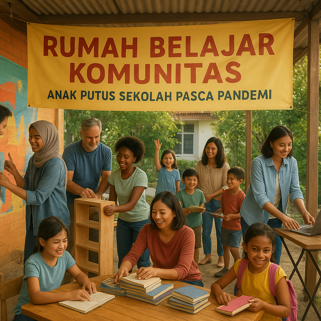 Anak Putus Sekolah Pasca Pandemi: Gerakan Komunitas untuk Mengembalikan Senyum Pendidikan
