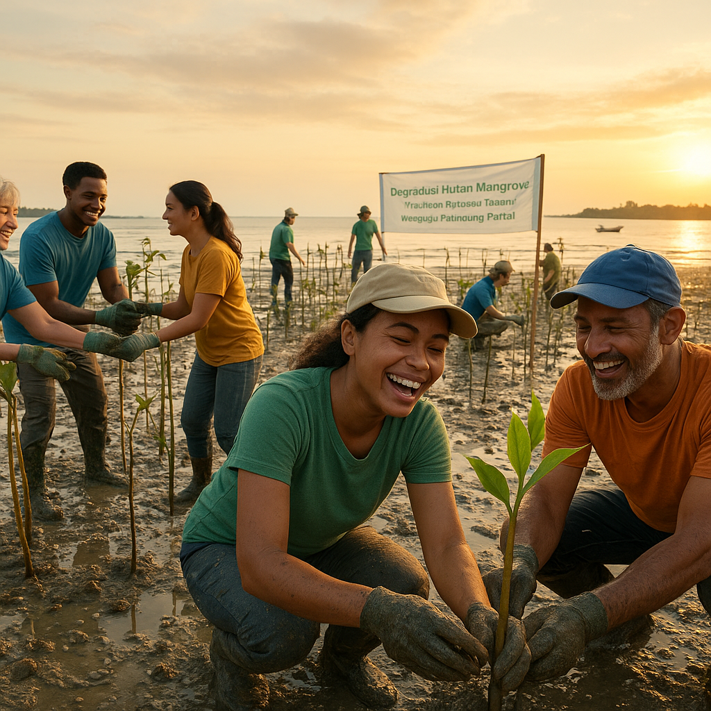 Degradasi Hutan Mangrove: Aksi Nyata Relawan untuk Menjaga Pelindung Pantai