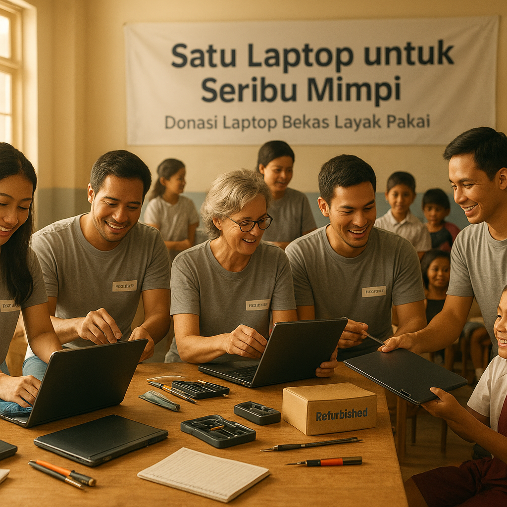Satu Laptop untuk Seribu Mimpi: Galang Teknologi untuk Anak Prasejahtera