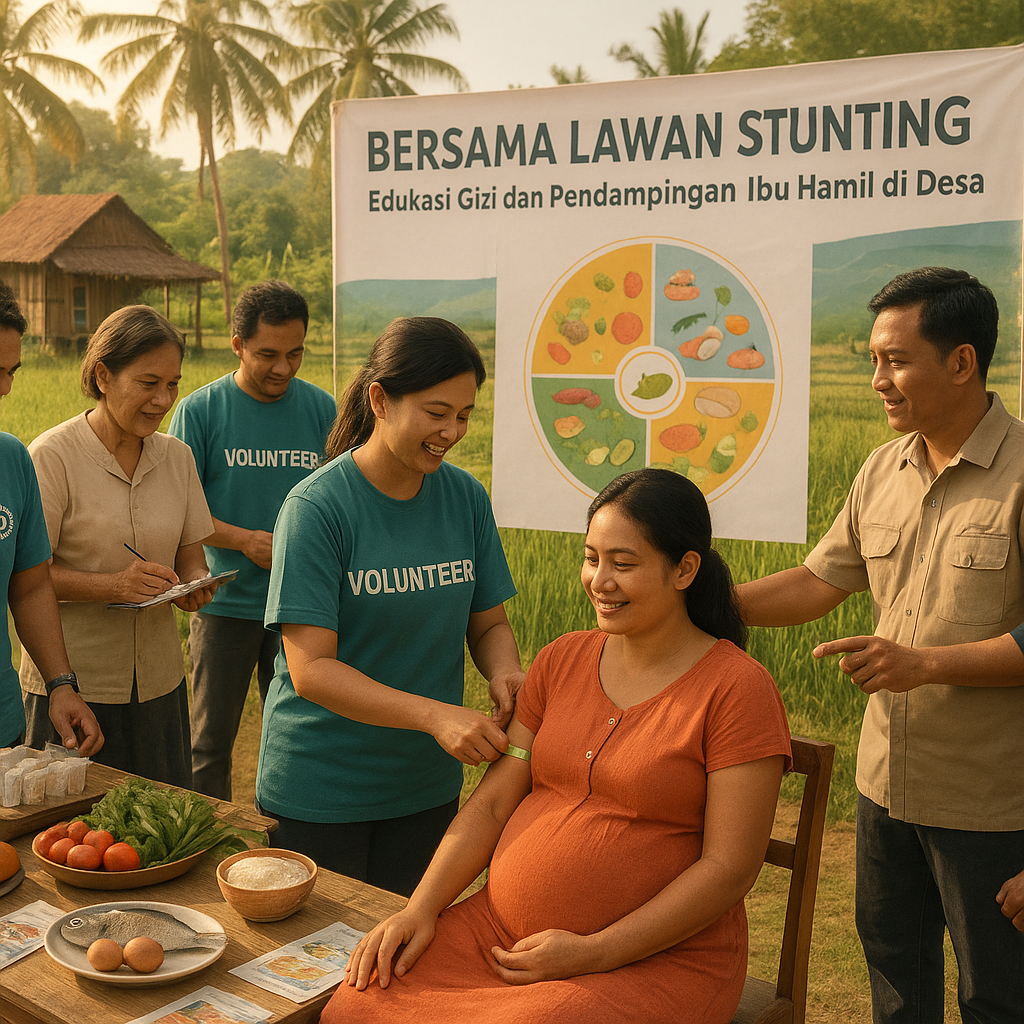 Bersama Lawan Stunting: Edukasi Gizi dan Pendampingan Ibu Hamil di Desa