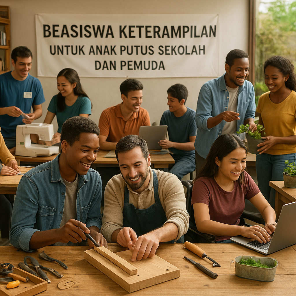 Beasiswa Keterampilan untuk Anak Putus Sekolah dan Pemuda