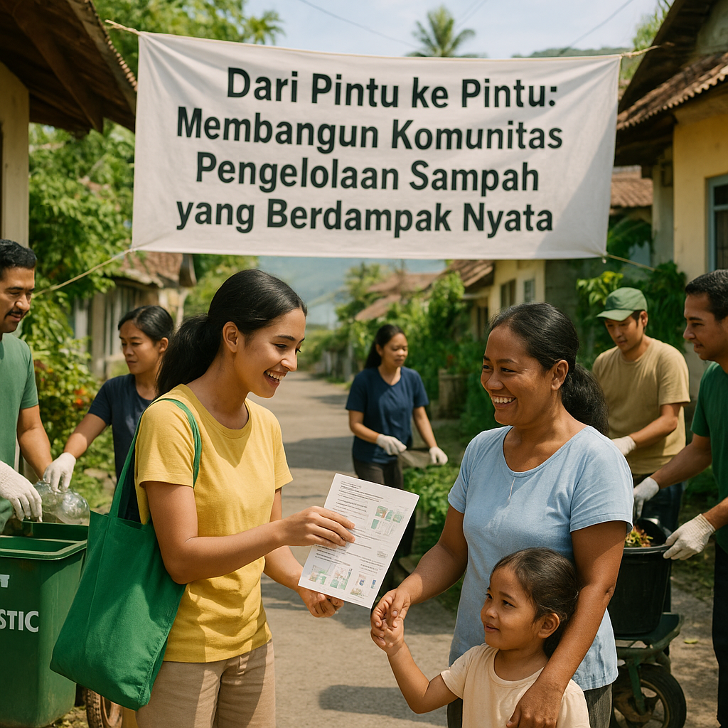 Dari Pintu ke Pintu: Membangun Komunitas Pengelolaan Sampah yang Berdampak Nyata