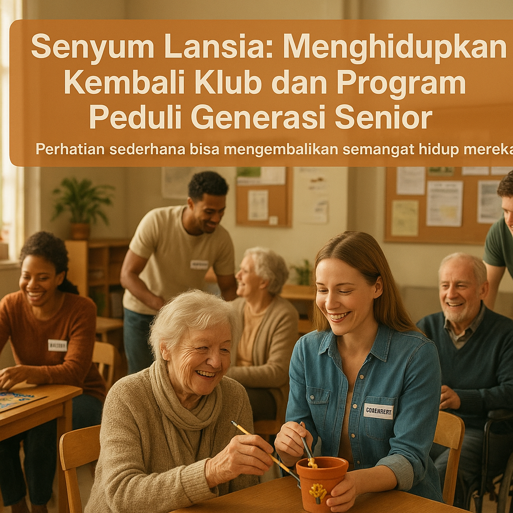 Senyum Lansia: Menghidupkan Kembali Klub dan Program Peduli Generasi Senior