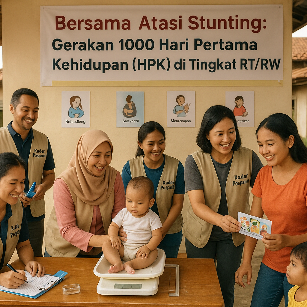 Bersama Atasi Stunting: Gerakan 1000 Hari Pertama Kehidupan (HPK) di Tingkat RT/RW