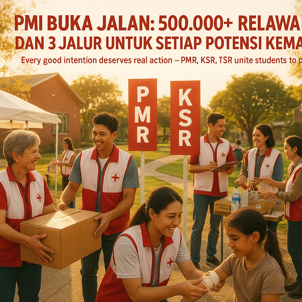 PMI Buka Jalan: 500.000+ Relawan dan 3 Jalur untuk Setiap Potensi Kemanusiaan
