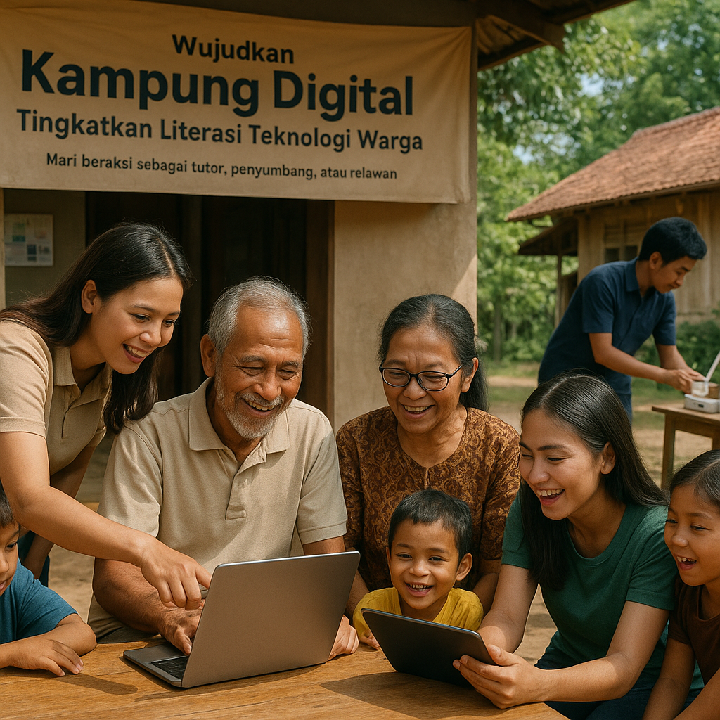 Wujudkan Kampung Digital: Tingkatkan Literasi Teknologi Warga