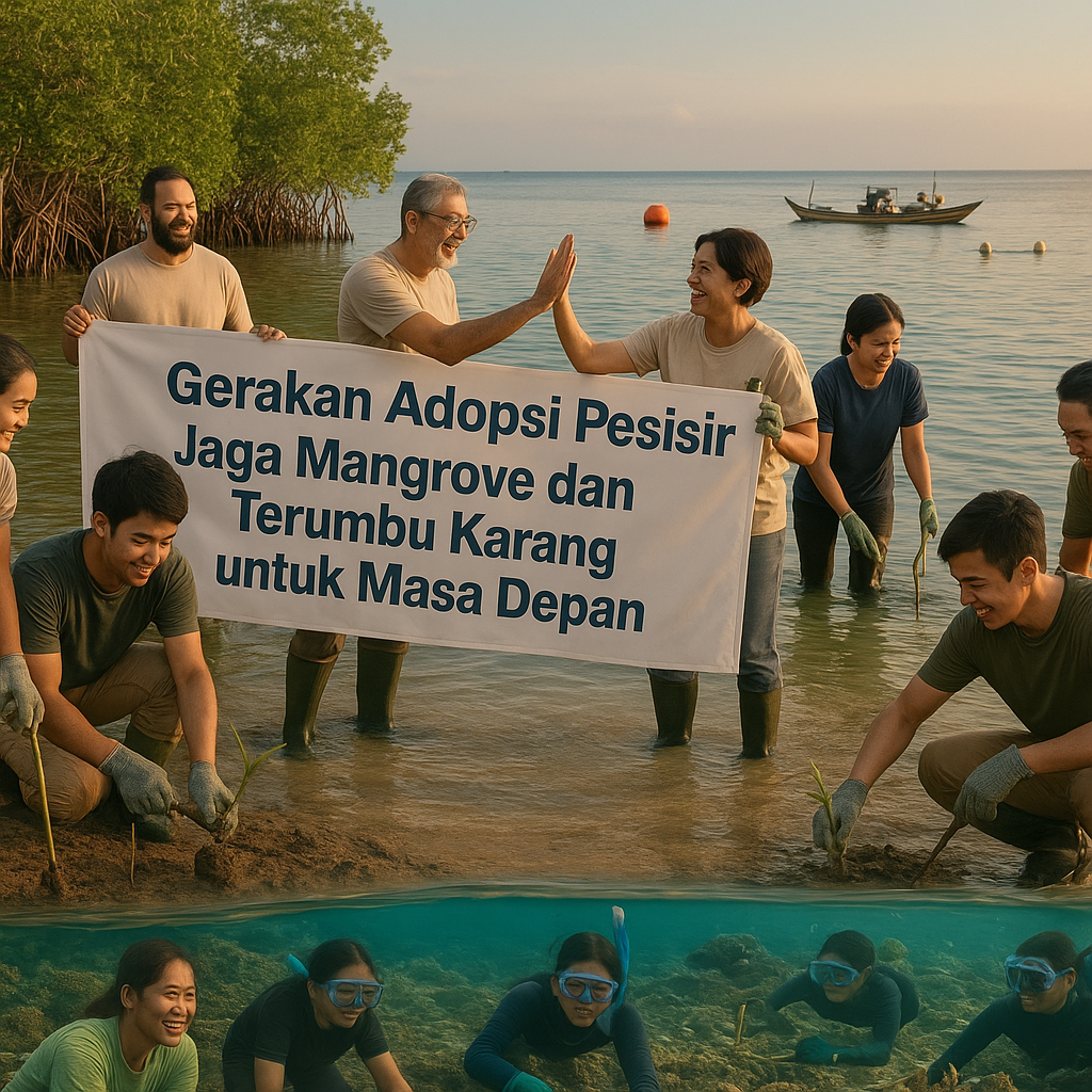 Gerakan Adopsi Pesisir: Jaga Mangrove dan Terumbu Karang untuk Masa Depan