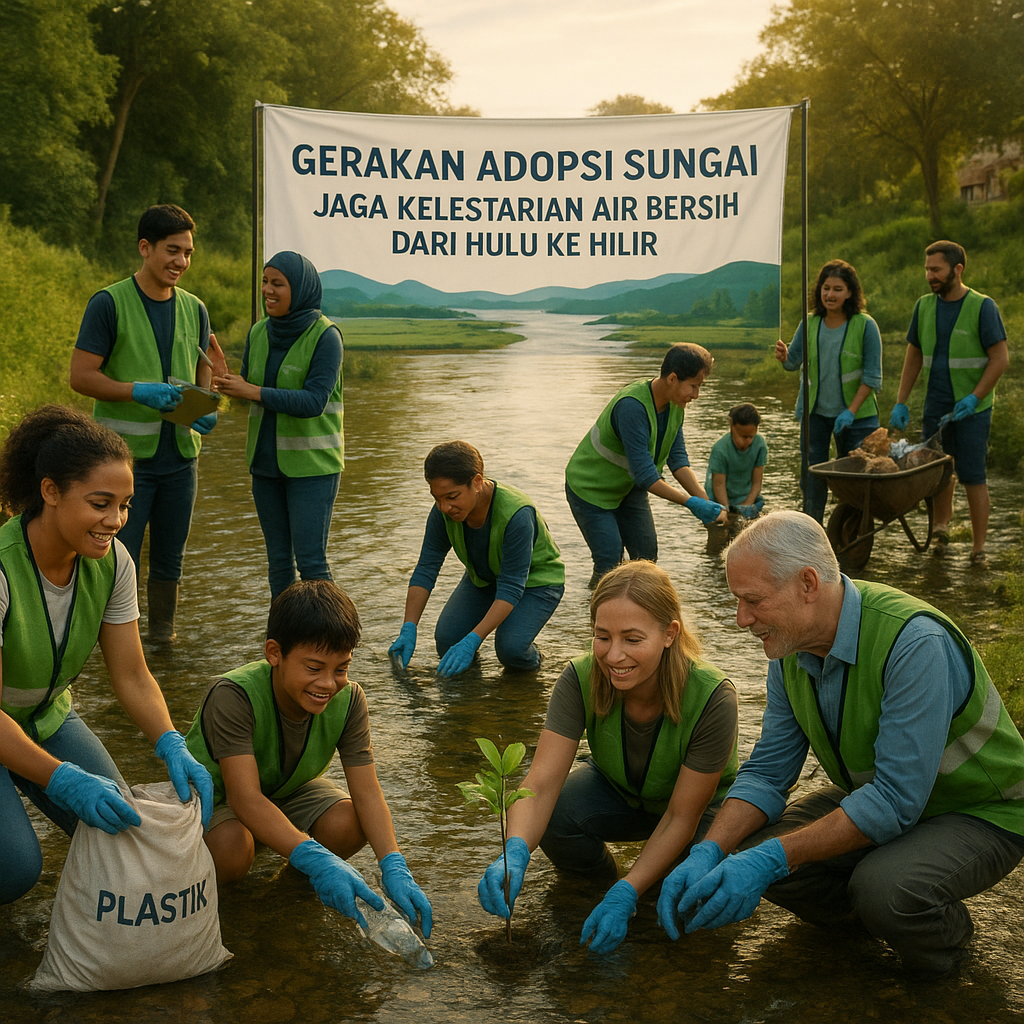 Gerakan Adopsi Sungai: Jaga Kelestarian Air Bersih dari Hulu ke Hilir
