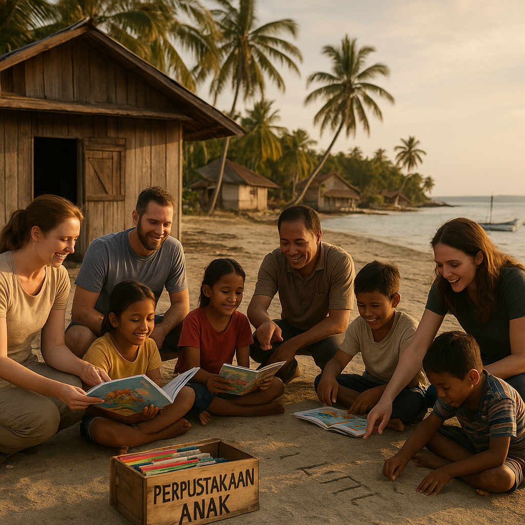 Meningkatkan Literasi Anak di Pulau Terpencil: Kekurangan Buku dan Mentor