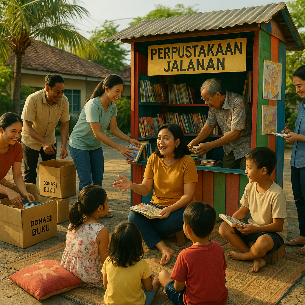 Inisiatif 'Perpustakaan Jalanan' di Kupang Butuh Buku dan Relawan Dongeng
