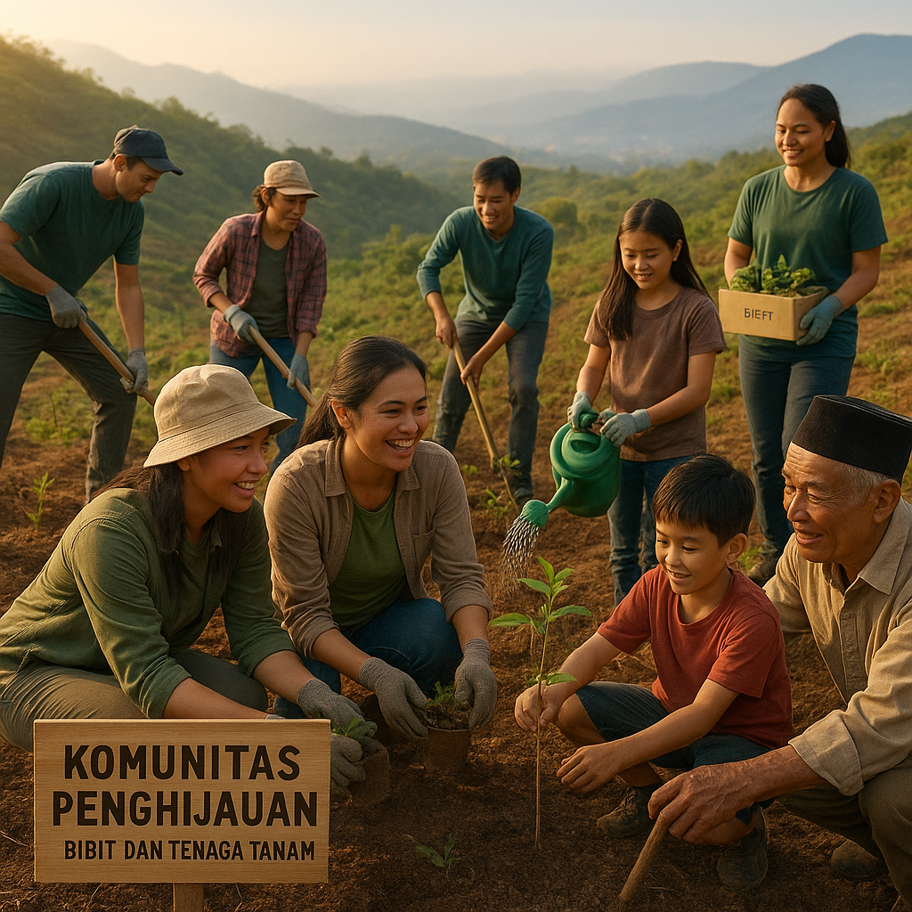 Komunitas Penghijauan di Lahan Kritis Bandung Butuh Bibit dan Tenaga Tanam