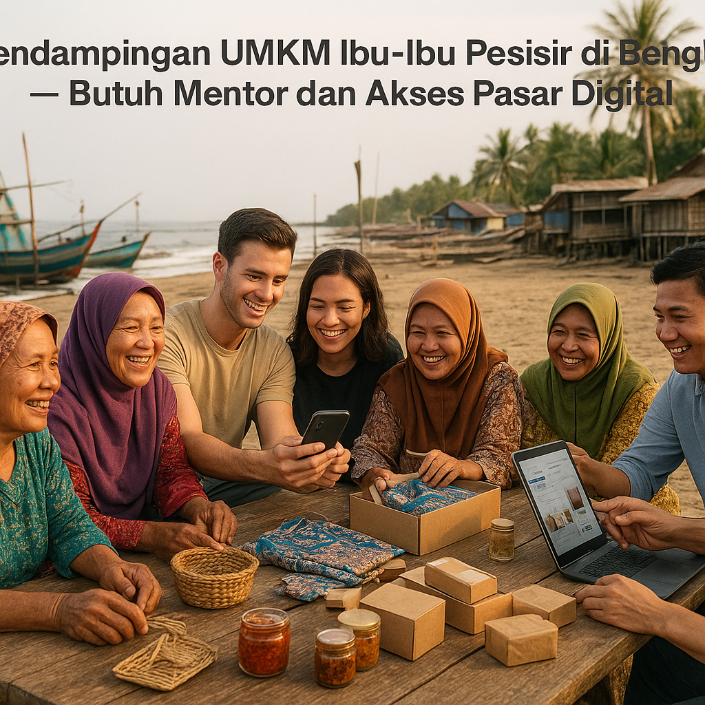Pendampingan UMKM Ibu-Ibu Pesisir di Bengkulu Butuh Mentor dan Aksas Pasar Digital