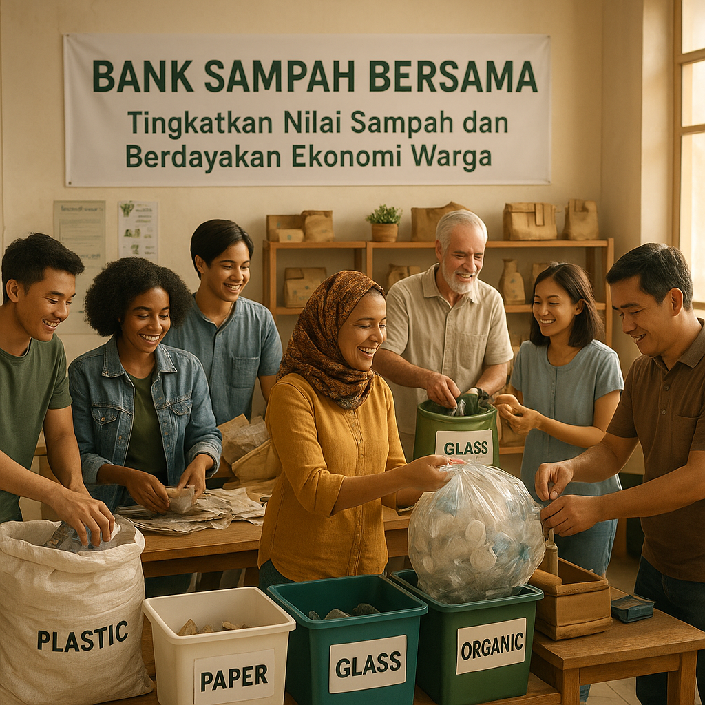 Bank Sampah Bersama: Tingkatkan Nilai Sampah dan Berdayakan Ekonomi Warga