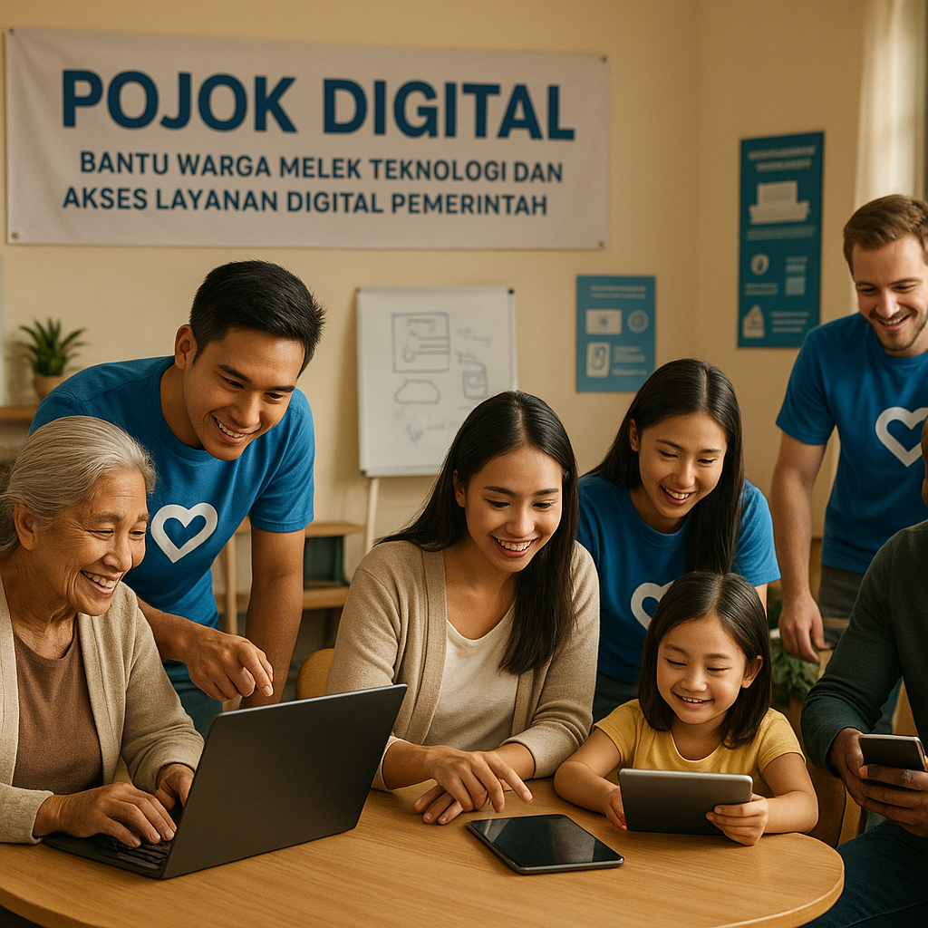 Pojok Digital: Bantu Warga Melek Teknologi dan Akses Layanan Digital Pemerintah