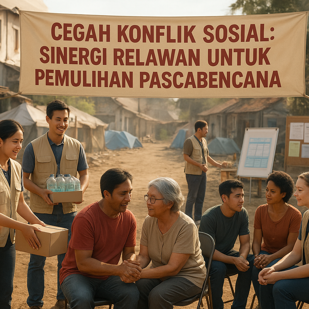 Cegah Konflik Sosial: Sinergi Relawan untuk Pemulihan Pascabencana